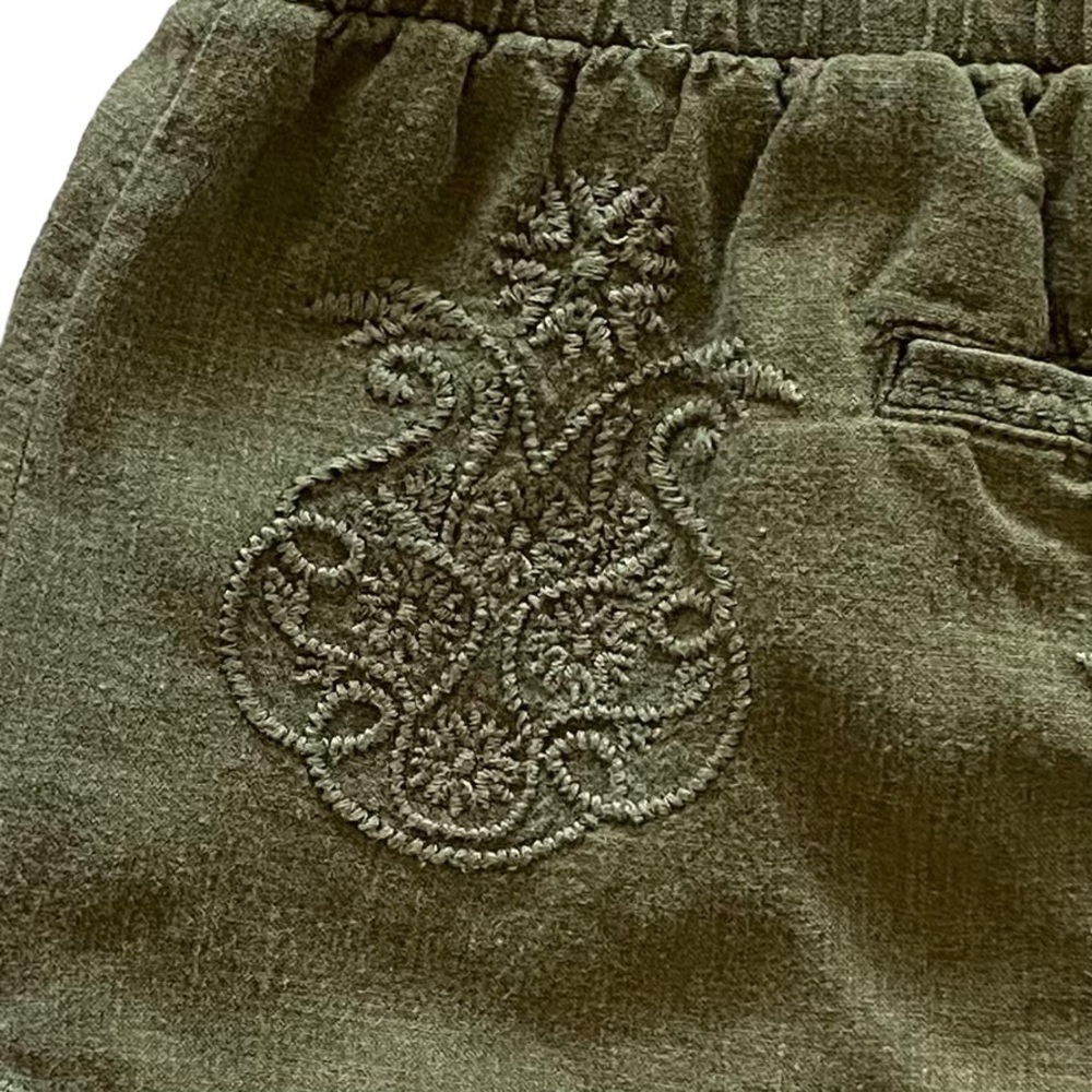 Anthropologie Embroidered Linen Drawstring Shorts - Picture 11 of 13